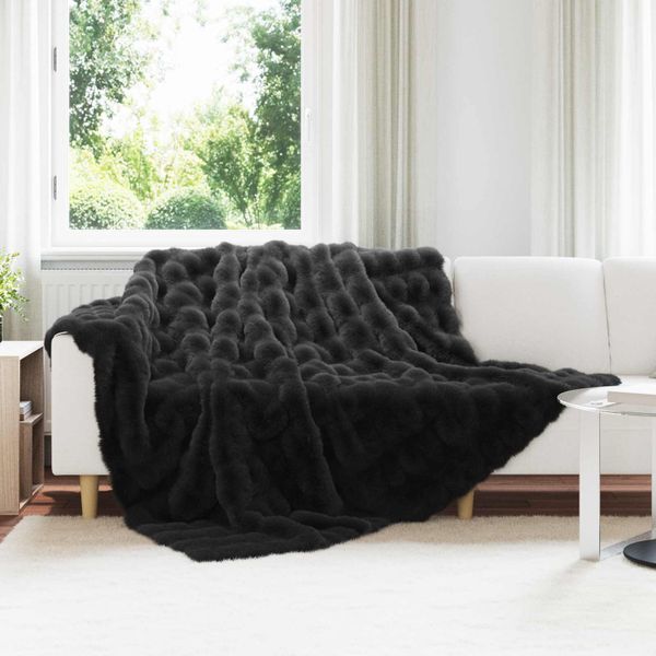 vidaXL Protisklzová deka z umelého králičieho kožúška Olite 4 pcs