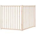 vidaXL Brána pre psa skladacia 2 panely 160 cm masívne jedľové drevo