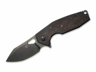FOX knives  FX-527 CF YARU vreckový nôž 7 cm, Stonewash, uhlíkové vlákno, titán