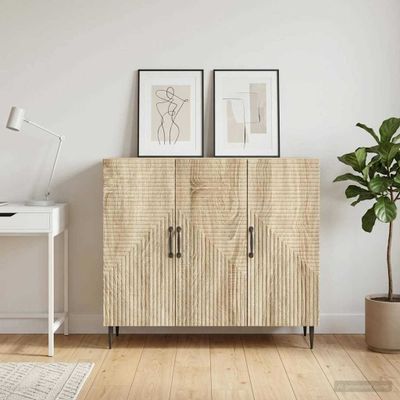 vidaXL Servírovacia skriňa Dub sonoma 89 x 34,5 x 80 cm
