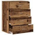 vidaXL Servírovacia skriňa Staré drevo 60 x 39 x 80 cm