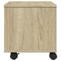 vidaXL Stojan na tlačiareň s kolieskami dub sonoma 41x32x34,5 cm