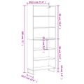 vidaXL Vysoká skrinka biela 69,5x32,5x180 cm kompozitné drevo