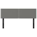 vidaXL Čelá postele 2 ks tmavosivé 72x5x78/88 cm látka