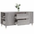 vidaXL Konferenčný stolík sivý sonoma 102x44,5x50 kompozitné drevo