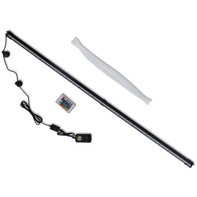 Akváriová LED lampa s bublinami RGB 107 cm