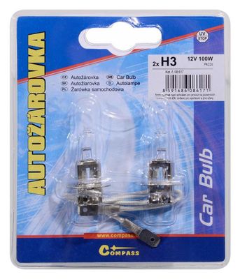 Žiarovka 12V H3 100W Pk22s blister 2ks