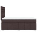 vidaXL Boxspring posteľ s matracom tmavohnedá 100x200 cm látka