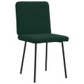 vidaXL Jedálenské stoličky 6 ks, tmavozelené, zamat
