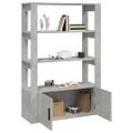vidaXL Komoda betónovo sivá 80x30x119,5 cm spracované drevo