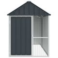 vidaXL Klietka pre vtákov Antracit 215 x 112 x 141 cm Pozinkovaná oceľ