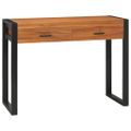 vidaXL Písací stôl s 2 zásuvkami 100x40x75 cm, tíkové drevo