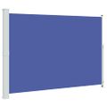 vidaXL Zaťahovacia bočná markíza na terasu 200x300 cm modrá