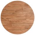 vidaXL Okrúhla stolová doska bledohnedá Ø40x1,5cm ošetrený masívny dub
