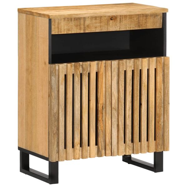 vidaXL Komoda 60x34x75 cm, surový mangový masív