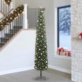 vidaXL Umelý vianočný stromček Zelená 270 cm PVC, oceľ a plast