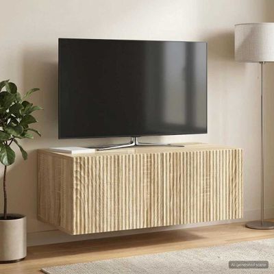 vidaXL Nástenná TV skrinka 78,5 x 41 x 30 cm Dub sonoma