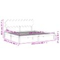 vidaXL Posteľný rám s čelom medovo-hnedý 200x200 cm masívne drevo