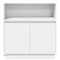 vidaXL LED komoda Biela 71 x 34,5 x 75 cm Kompozitné drevo