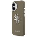 Guess Grained Big 4G Classic Logo puzdro pre iPhone 17 hnedá