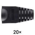 Ochrana konektoru RJ45 černá balení 20 kusů