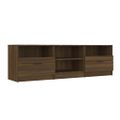 vidaXL TV skrinka hnedý dub 150x33,5x45 cm spracované drevo