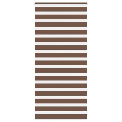 vidaXL Zebra roleta hnedá 110x230 cm šírka látky 105,9 cm polyester