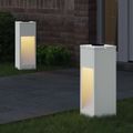 vidaXL Solárna LED chodníková lampa 2 ks Teplá biela 18 x 18 x 50 cm
