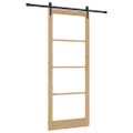 vidaXL Posuvné dvere 93 x 232 cm Masívne borovicové drevo a sklo