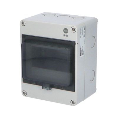 Rozvádzač FlatBOX 5906 IP65, 6mod., na omietku, priehl. dvere, 170x135x114mm