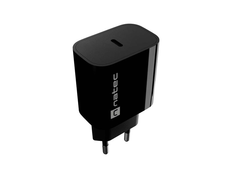 Univerzálna nabíjačka Natec RIBERA 20W, 1X USB-C, čierna