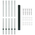 vidaXL Zvarené pletivo s podperami 10 x 1,4 m PVC potiahnutá oceľ