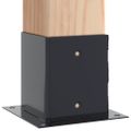 vidaXL podstavce stĺpikov štvorcové 12 ks Antracit 101x101 mm
