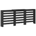 vidaXL Kryt radiátora Čierny dub 205 x 21,5 x 83,5 cm Kompozitné drevo