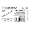 Stierač FLAT BULK (BOLT) 26"/660mm