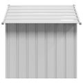vidaXL Búda pre psa so strechou 131x101x102 cm, pozinkovaná oceľ