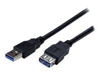 Male to Female USB 3.0 Extender Cable - USB 3.0 Extension Cord - 2 meter (USB3SEXT2MBK) - Predlžovacia šnúra USB - USB typ A (F) do USB typ A (M) - USB 3.0 - 2 m - čierna - pre P/N: HB30A4AIB, SV211DPUA4K, SV211HDUA4K, USB2001EXT2NA, USB2002EXT2NA, USB2004EXT2NA