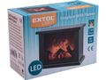 Krb s plápolajúcim ohňom LED EXTOL-LIGHT