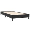 vidaXL Posteľný rám boxspring s matracom a LED čierny 90x220 cm zamat