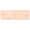 vidaXL Kúpeľňová doska 120x40x(2-6) cm neošetrený masív