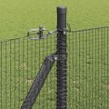 vidaXL Zvarené drôtené pletivo s betónovým základom 100 x 1 m Sivá