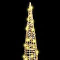 vidaXL Vianočný stromček 3 ks 90 LED Teplá biela 20 x 20 x 80 cm PET