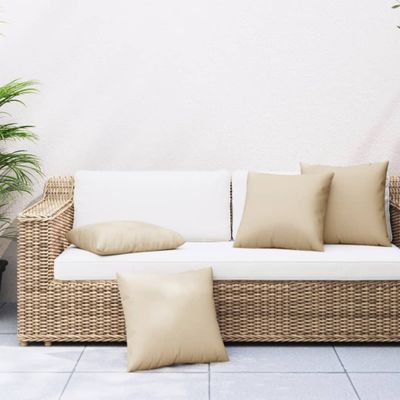vidaXL Dekoratívne vankúše 4 ks béžové 50x50 cm látka