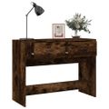 vidaXL Konzolový stolík dymový dub 100x39x75 cm spracované drevo