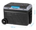 Chladiaci box TEESA TSA6005 50l, 12V/24V/230V/možnosť batérie, kolesá, kompresor, mrazenie, Bluetooth