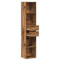 VidaXL knižnica Old Wood 36x30x171 cm Engineered Wood
