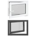 vidaXL Otočné a sklopné okno do suterénu RISOR 80 x 50 cm PVC a sklo
