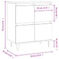 vidaXL Komoda hnedý dub 60x35x70 cm spracované drevo