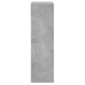 vidaXL Botník betónovo sivý 60x34x116 cm kompozitné drevo