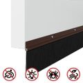 vidaXL Kefkové tesnenia na dvere s montážou na skrutky 6 ks 100 cm